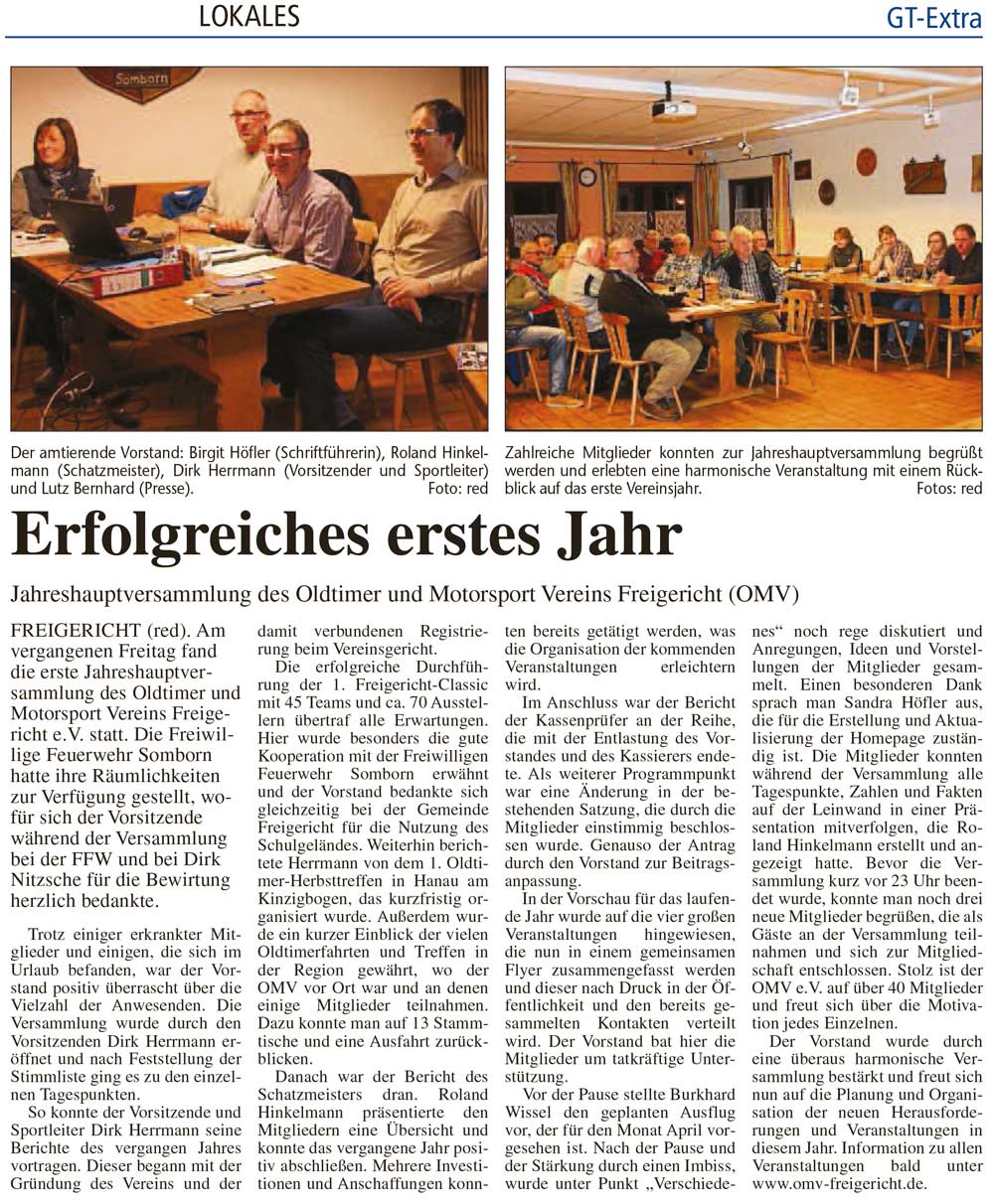 2016 02 24 Erfolgreiches erstes Jahr GTextra